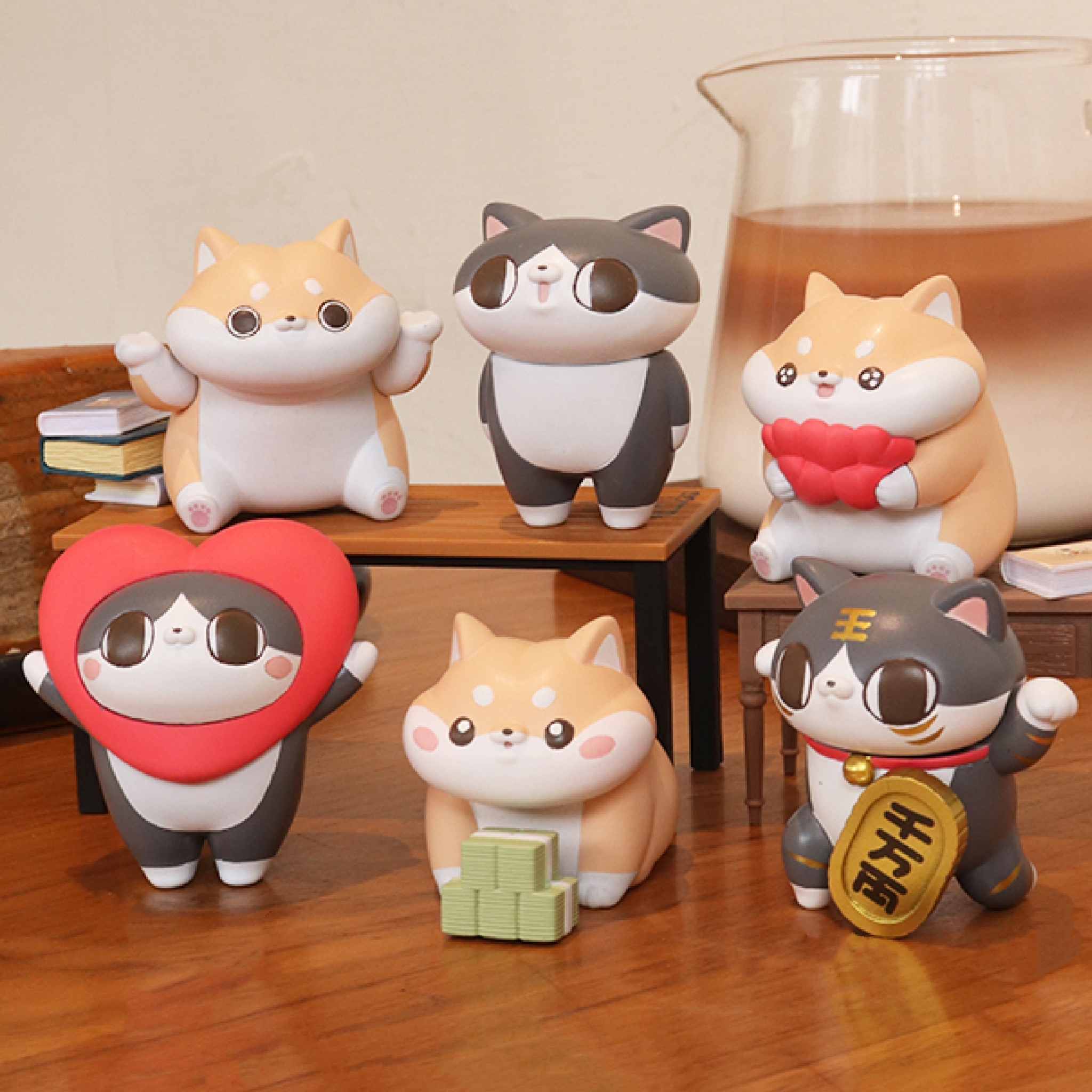 【現貨扭蛋】棉花糖柴柴&廢貓阿米 共5款