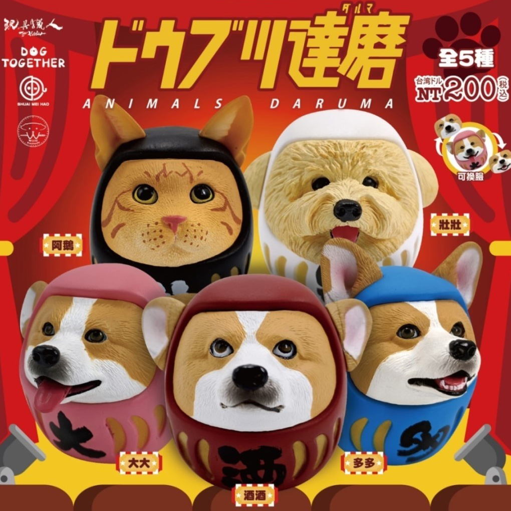 【現貨扭蛋】連環泡達磨 共5款