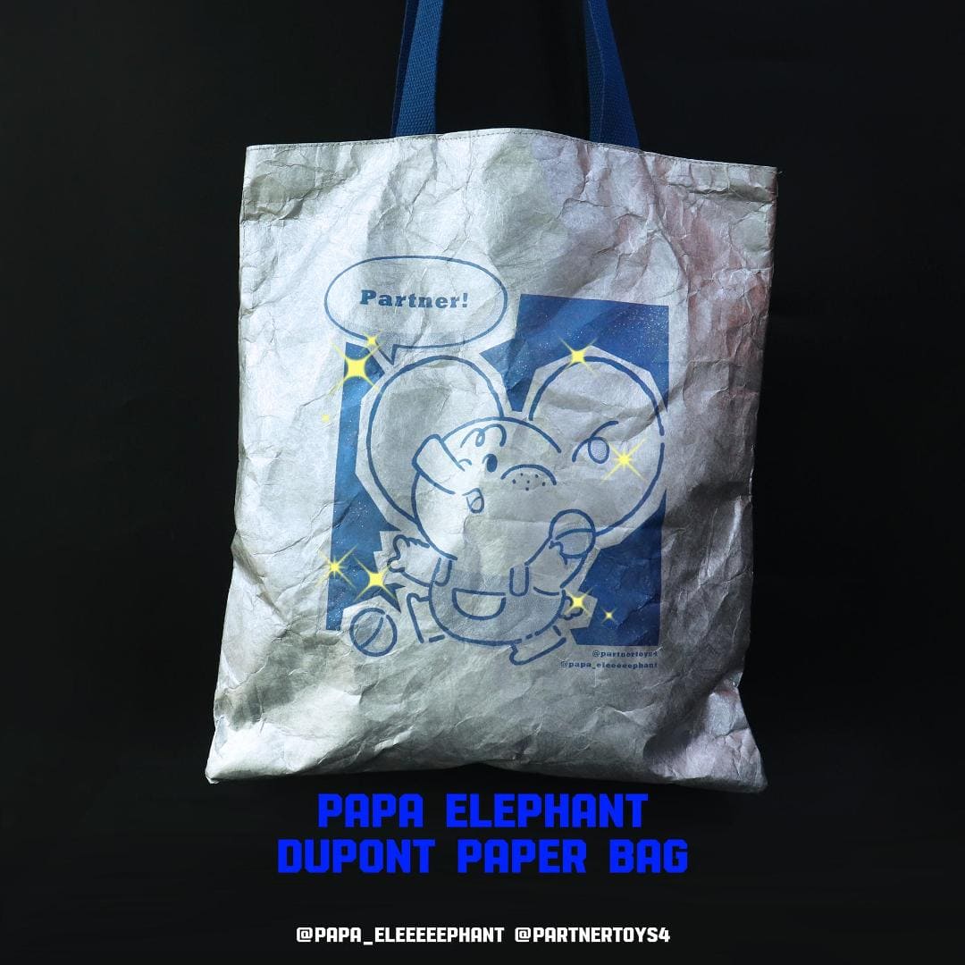 【現貨】夥伴玩具週邊商品-帕帕象杜邦紙手提袋